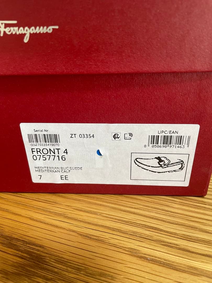 Salvatore Ferragamo 青ローファー　ドライビングシューズ