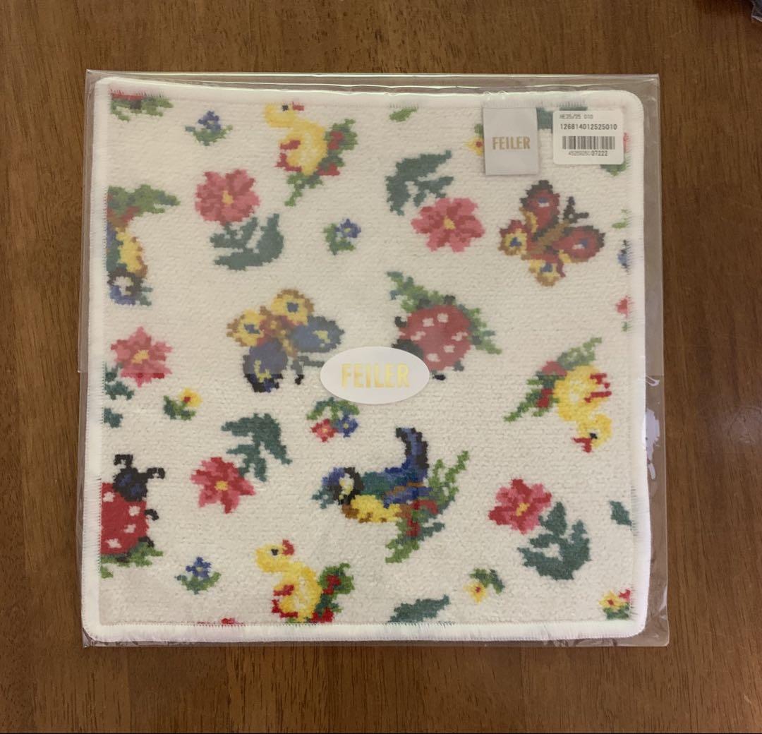 新品未開封 フェイラー ハイジ タオルハンカチ ホワイト 白