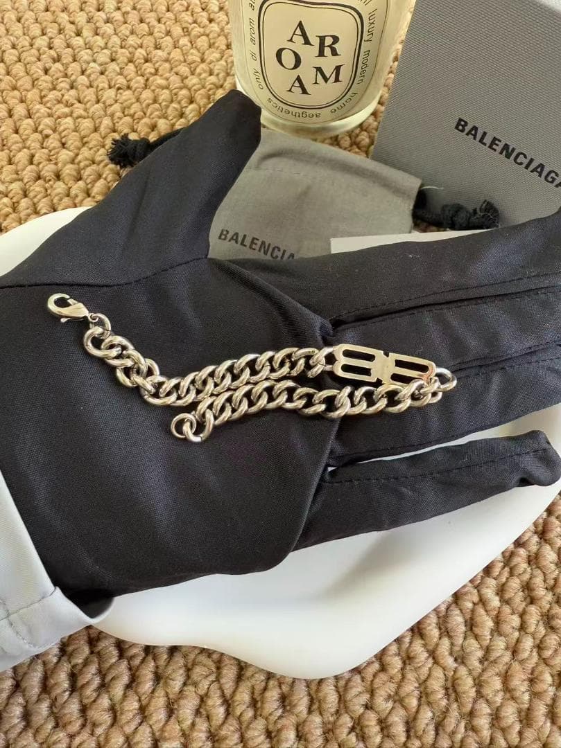 BALENCIAGA シルバーチェーンブレスレット BALENCIAGA シルバーチェーンブレスレット