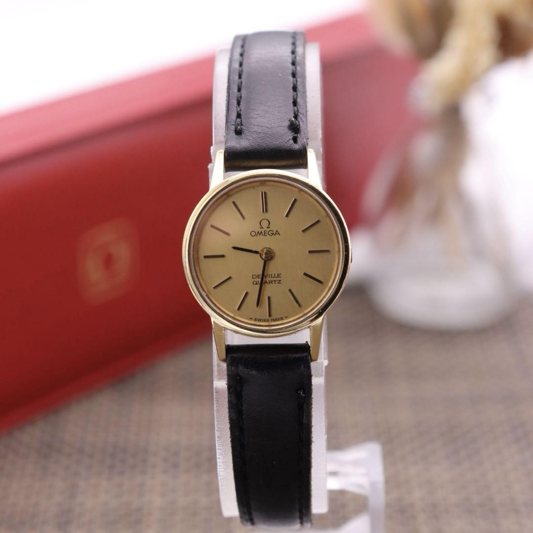 正規品【新品電池】OMEGA デビル/動作品 DeVille プッシュ式