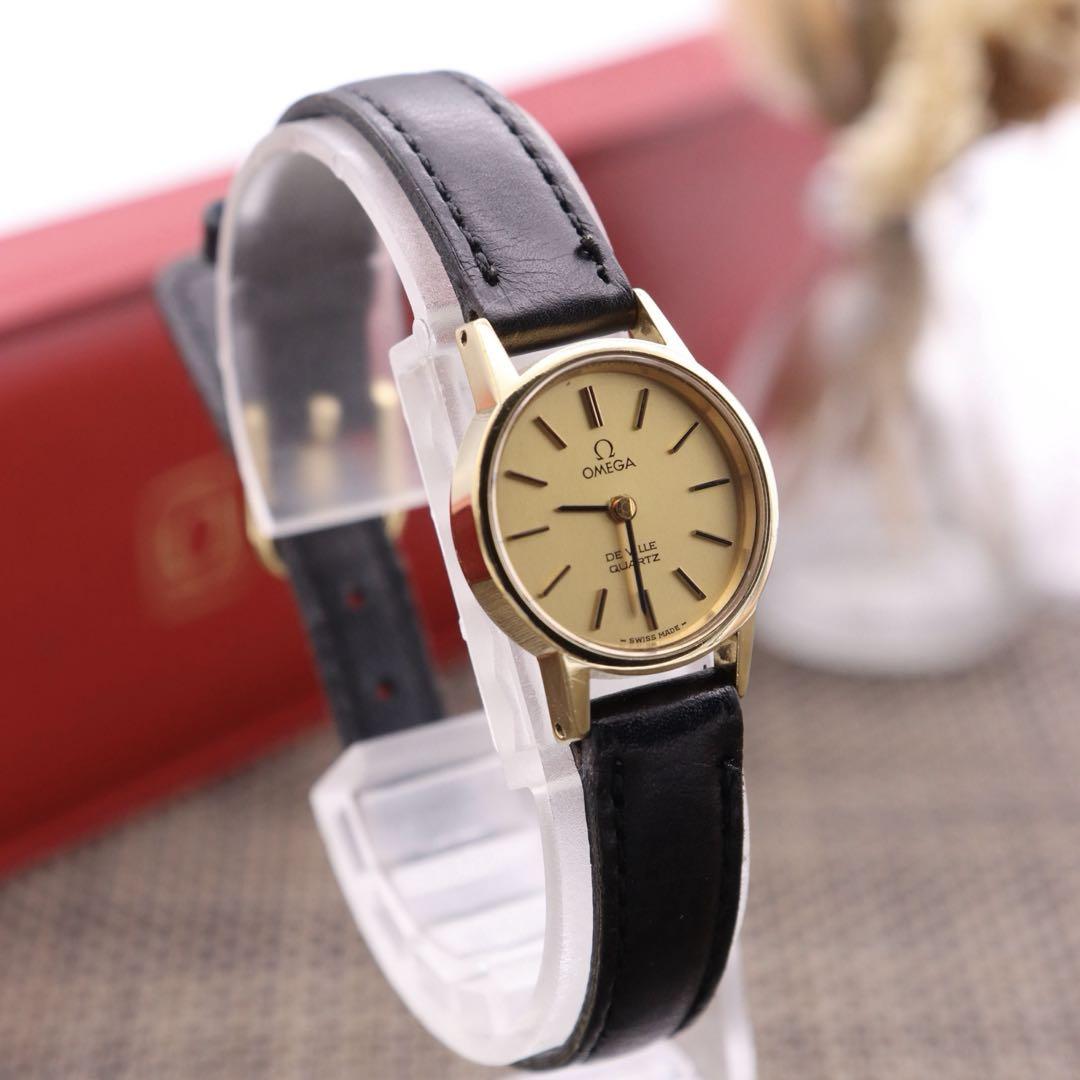 正規品【新品電池】OMEGA デビル/動作品 DeVille プッシュ式