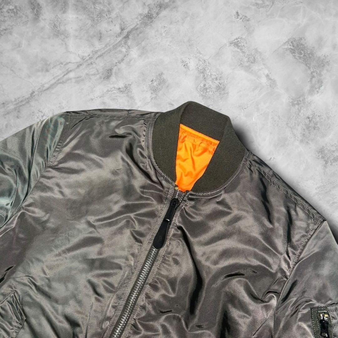 【美品✨】ALPHA INDUSTRIE ma-1 カーキ L