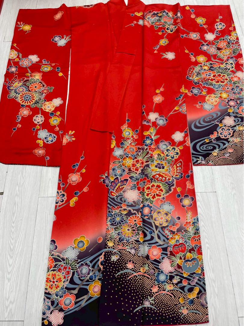 Ichimanya⚫︎中古着物⚫︎振袖(中振袖)⚫︎赤系⚫︎美品