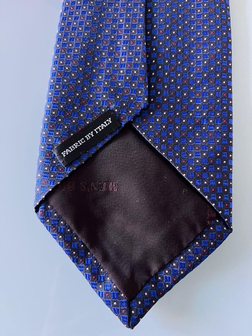 【未着用】MEN’S BIGI メンズビキ ネクタイ 絹100% ネイビー