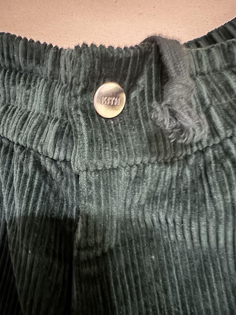 KITH コーデュロイ カーゴパンツ ダークグリーン XL