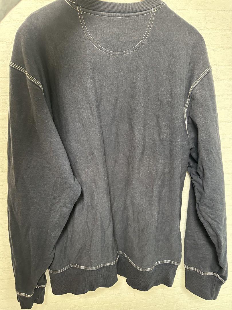 Stussy ダークグレー クルーネック トレーナー Lサイズ