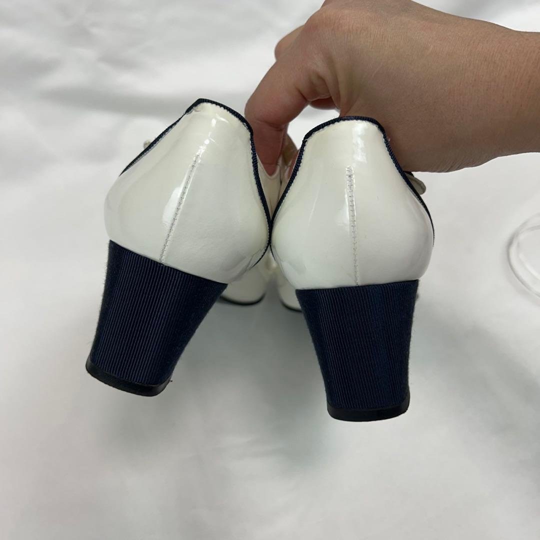 J786 23.0cm シャネル パンプス ブラック ホワイト レディース J786 23.0cm シャネル パンプス ブラック ホワイト レディース