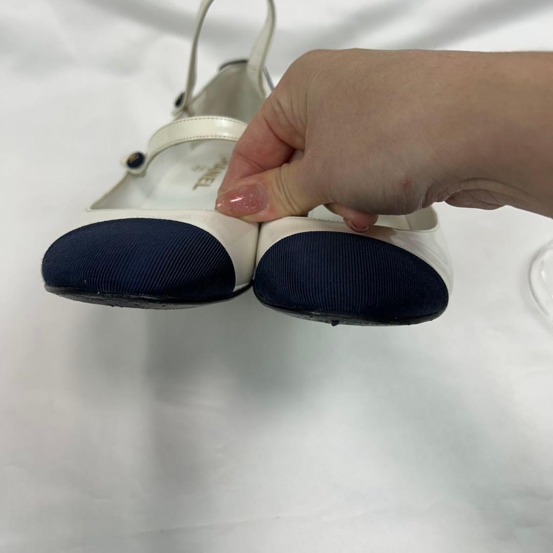 J786 23.0cm シャネル パンプス ブラック ホワイト レディース J786 23.0cm シャネル パンプス ブラック ホワイト レディース