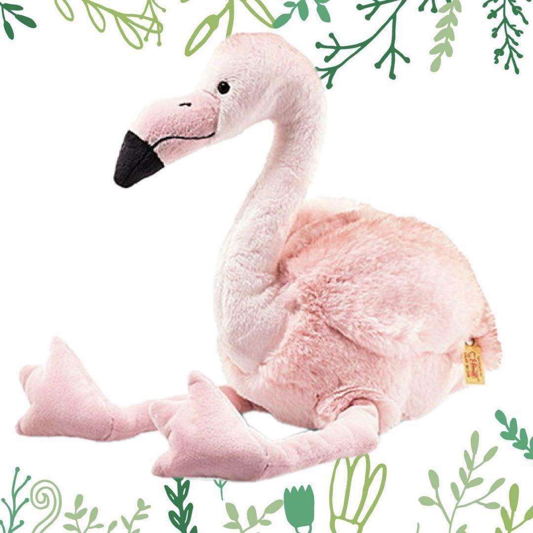 【新品未使用】シュタイフぬいぐるみ フラミンゴ ピンキー steiff 正規品ぬいぐるみ