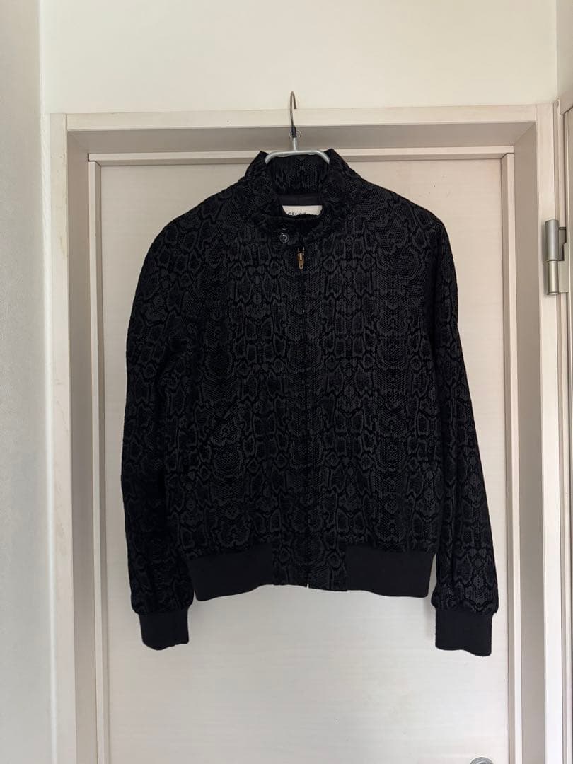 CELINE セリーヌ パイソン柄 ジップアップジャケット レア CELINE セリーヌ パイソン柄 ジップアップジャケット レア