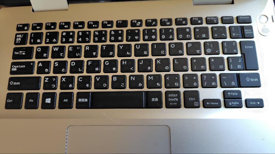Y*I様 DELL ノートPC 日本語配列 起動中
