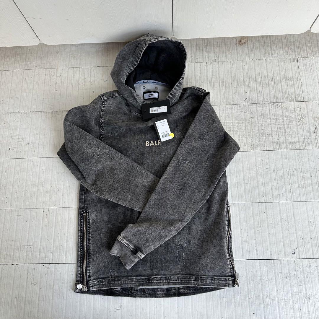 BLAR  スタッズ付き　デニムパーカー　新品　タグ付き