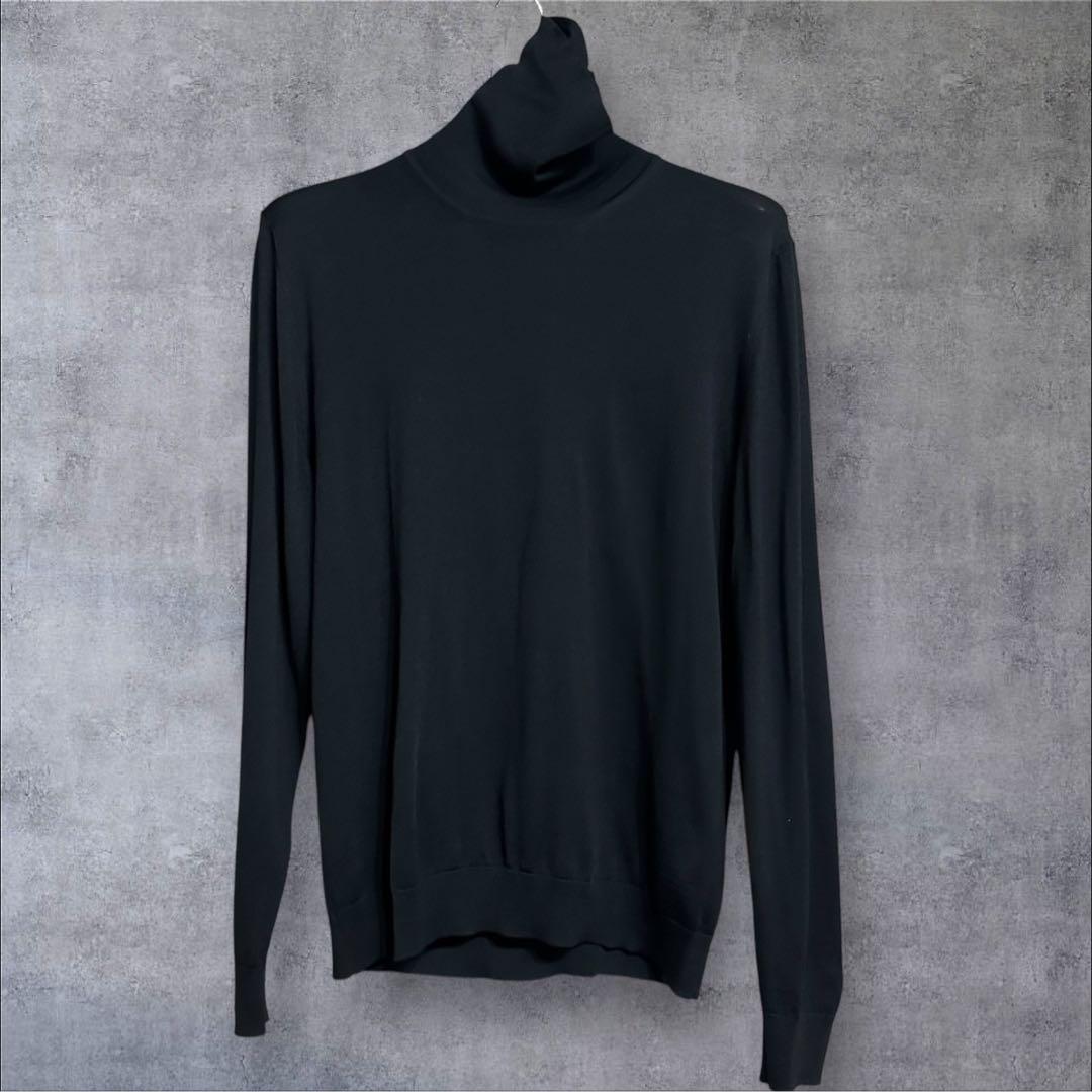 【美品】RING JACKET Napoli タートルネックニット ブラック