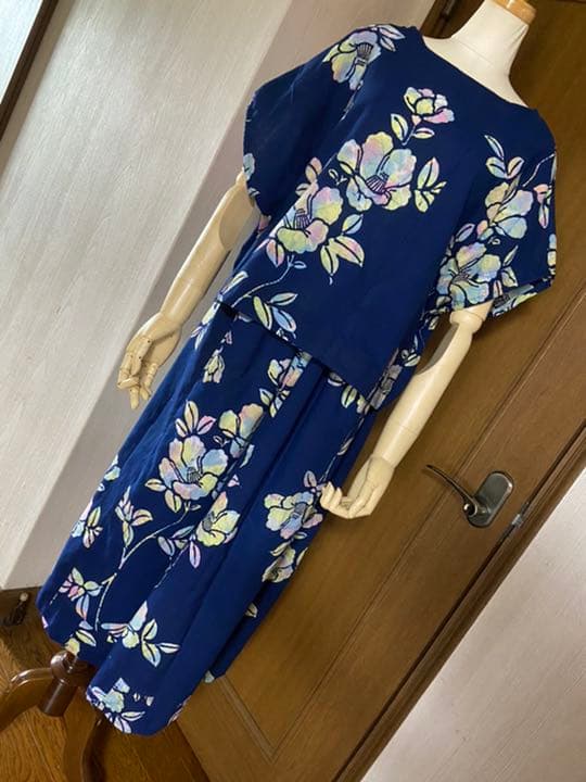 メルカリ ハンドメイド 浴衣リメイク ワンピースみたいな ブラウスとガウチョパンツ 6 900 中古や未使用のフリマ