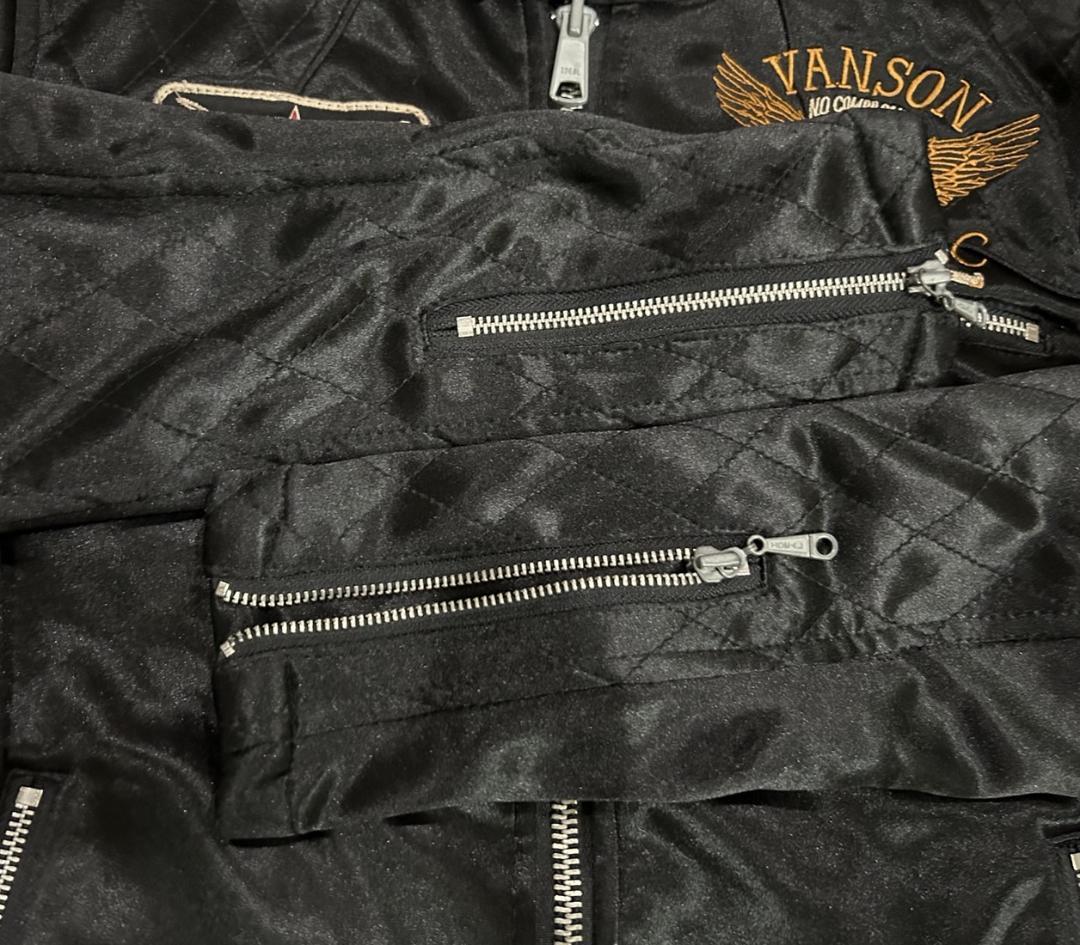 ＊バンソン VANSON 刺繍 ワッペン シングルライダーズ ブルゾン M
