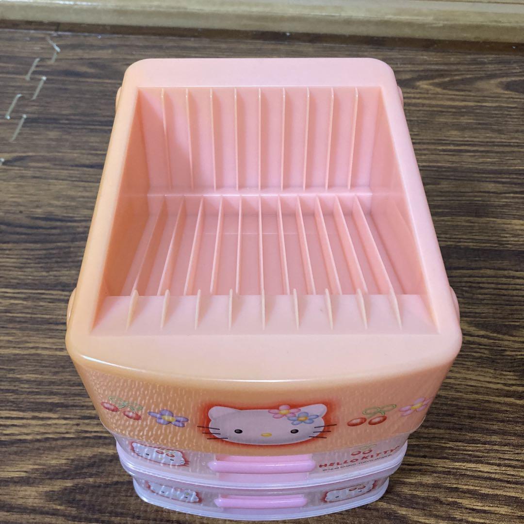平成　レトロ　ハローキティ　引き出し　収納ケース　1998 CD カオハナ