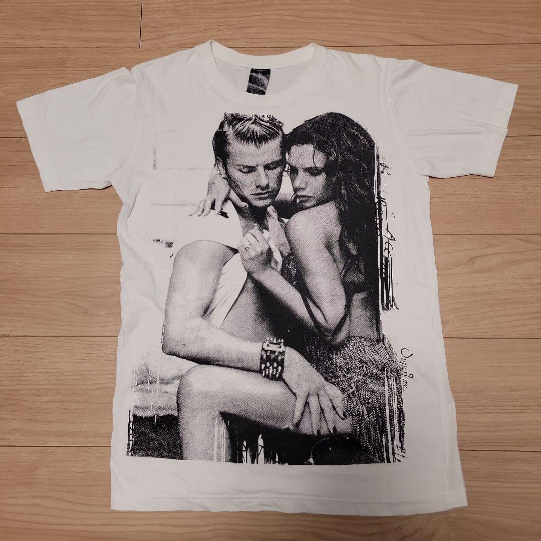 フォトT Beckham ベッカム ビクトリア Tシャツ M 白