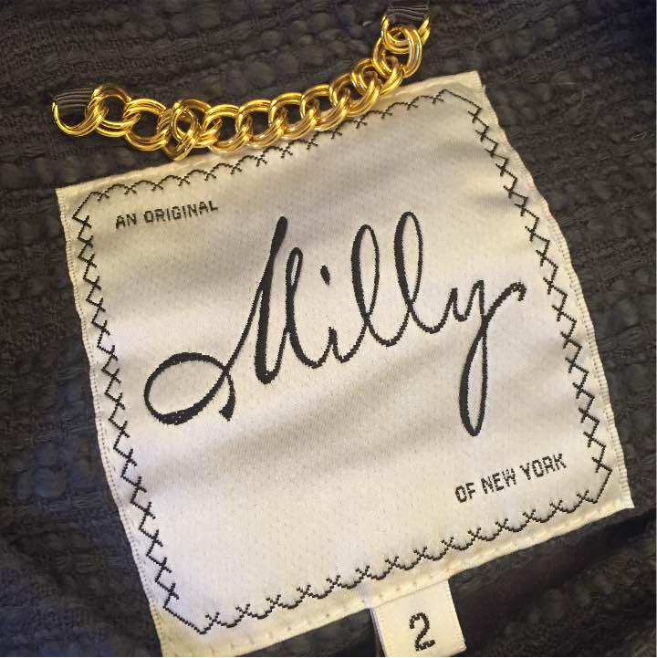 ワールド オンラインストア 未使用 ミリー レディース 9号 サイズ2 コート 襟付き milly ジャケット・アウター