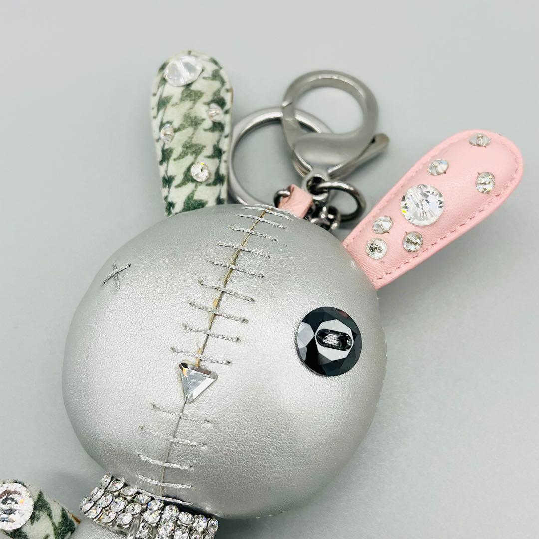 専用　美品 SWAROVSKI Mathilde grey バッグチャーム Mathilde bag charm, Rabbit, Gray, Stainless steel | Swarovski