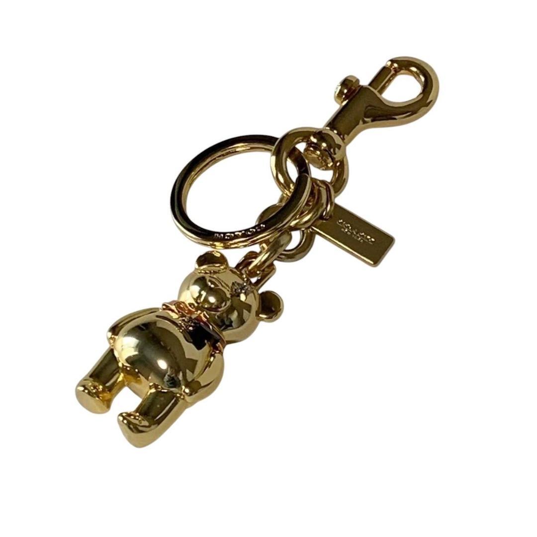 coach コーチ キーリング フック テディベア バッグチャーム ゴールドアクセサリー