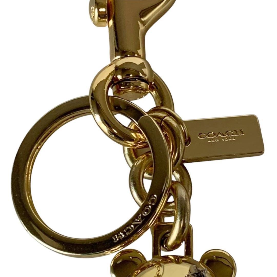 coach コーチ キーリング フック テディベア バッグチャーム ゴールド