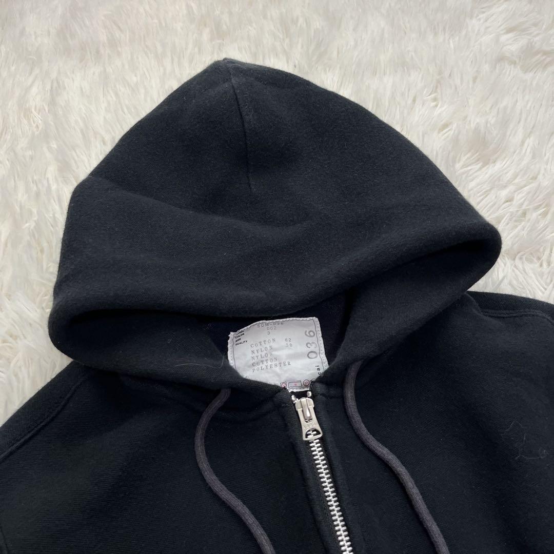 美品　sacai ナイロンツイル　ドッキングパーカー Lサイズ　切り替え　黒
