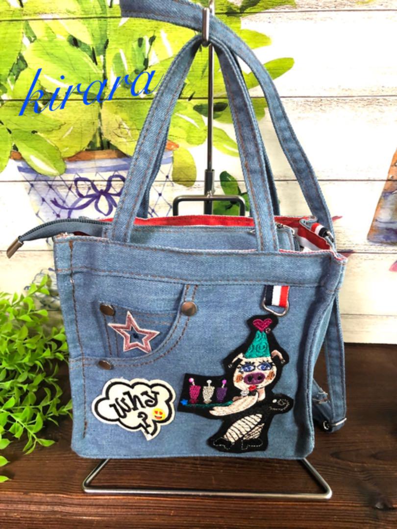 ブルー系【激安】デニム 2wayミニトートバッグ&ショルダー バッグ(女性用) ハンドメイドブルー系¥9,000-www.outthere.travel ブルー系【激安】デニム 2wayミニトートバッグ&ショルダー バッグ(女性用) ハンドメイドブルー系¥9,000-www.outthere.travel