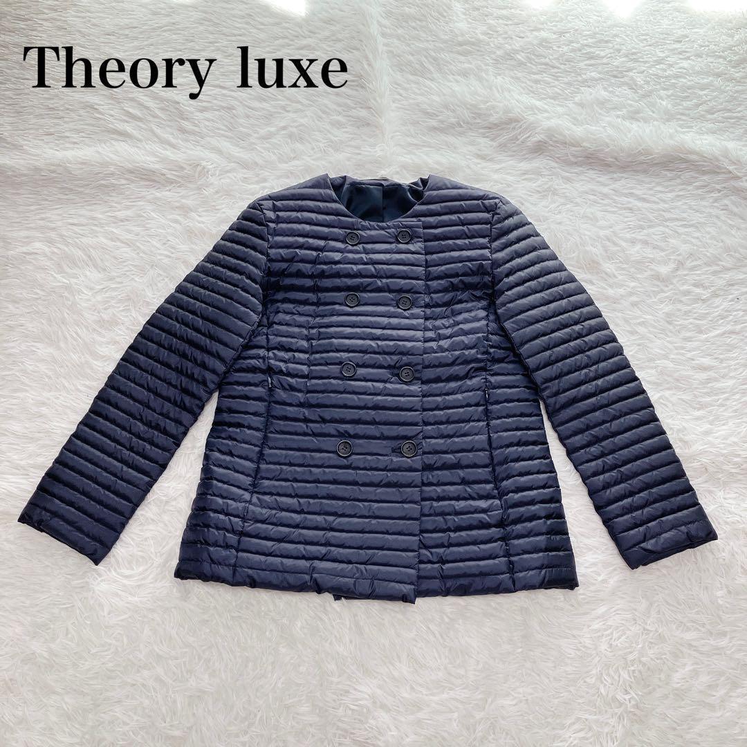 Theory luxe｜ノーカラーダブルジャケット