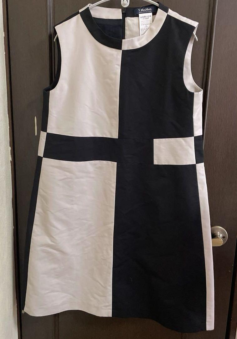S Max Mara ノースリーブ膝丈ワンピース