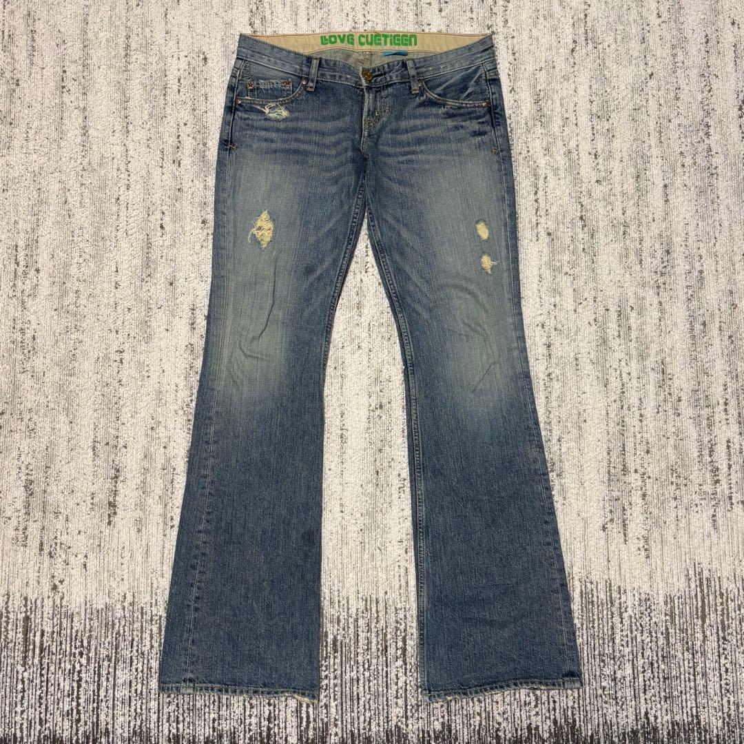 《IO着用》激レア　LOVE CUETIEEN フレアデニム　90s