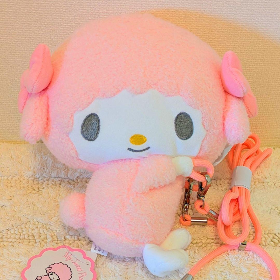 福袋売れ残りセール マイスウィートピアノちゃん☆抱きつきポシェット☆サンリオ ぬいぐるみ