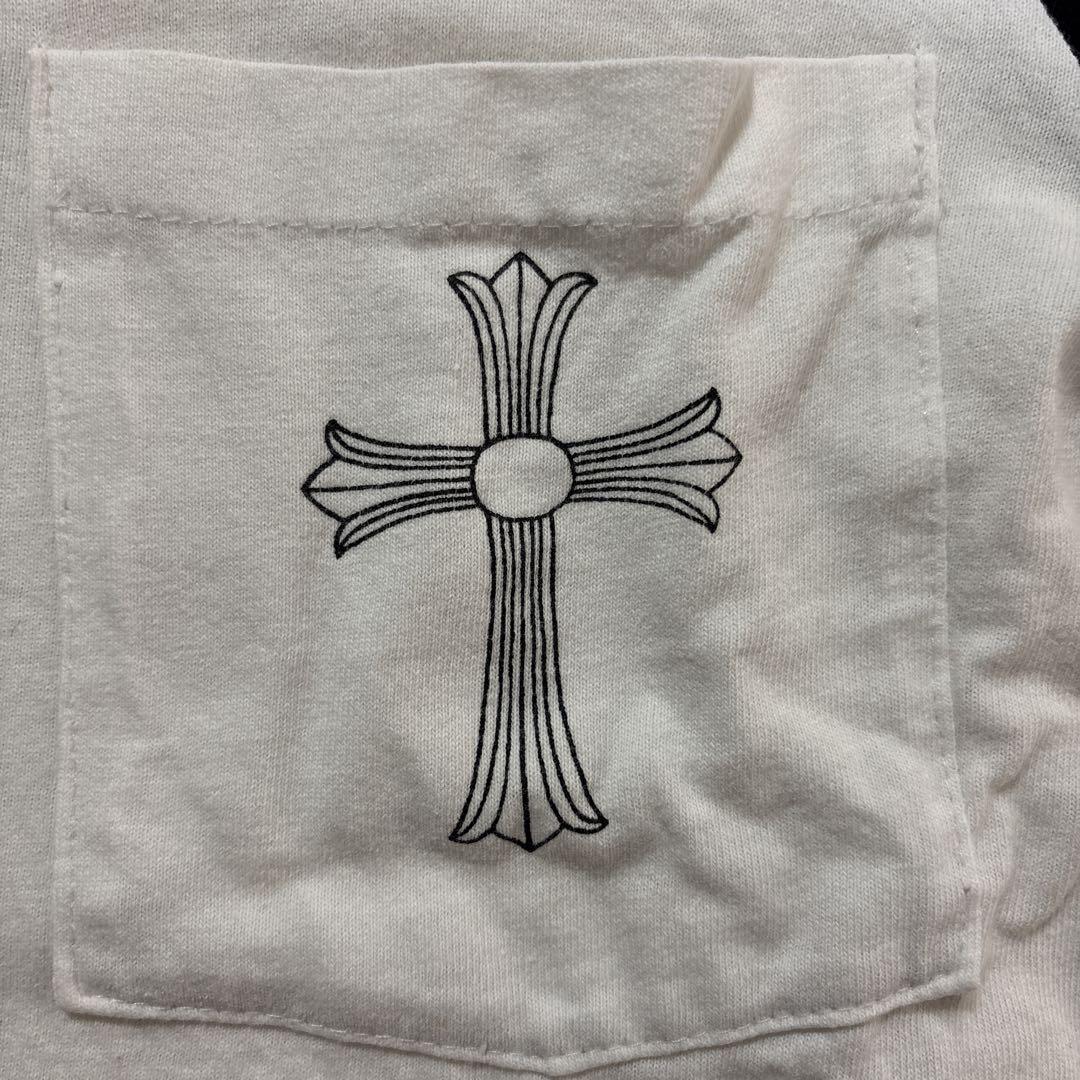 ピンホールありCHROME HEARTS ラグランTシャツ サイズS