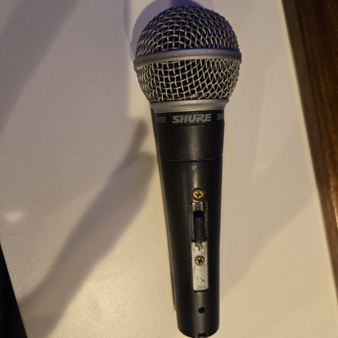 SHURE SM58 ダイナミックマイク スイッチ付き - メルカリ