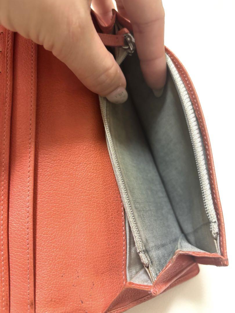 ⭐︎値下げしました⭐︎CHANEL オレンジレザー二つ折り財布