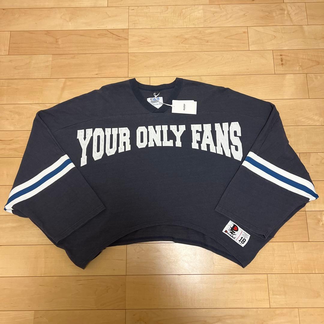 激安販売中。 doublet ONLY FANS T-SHIRT ネイビー MM doublet 【即日発送】