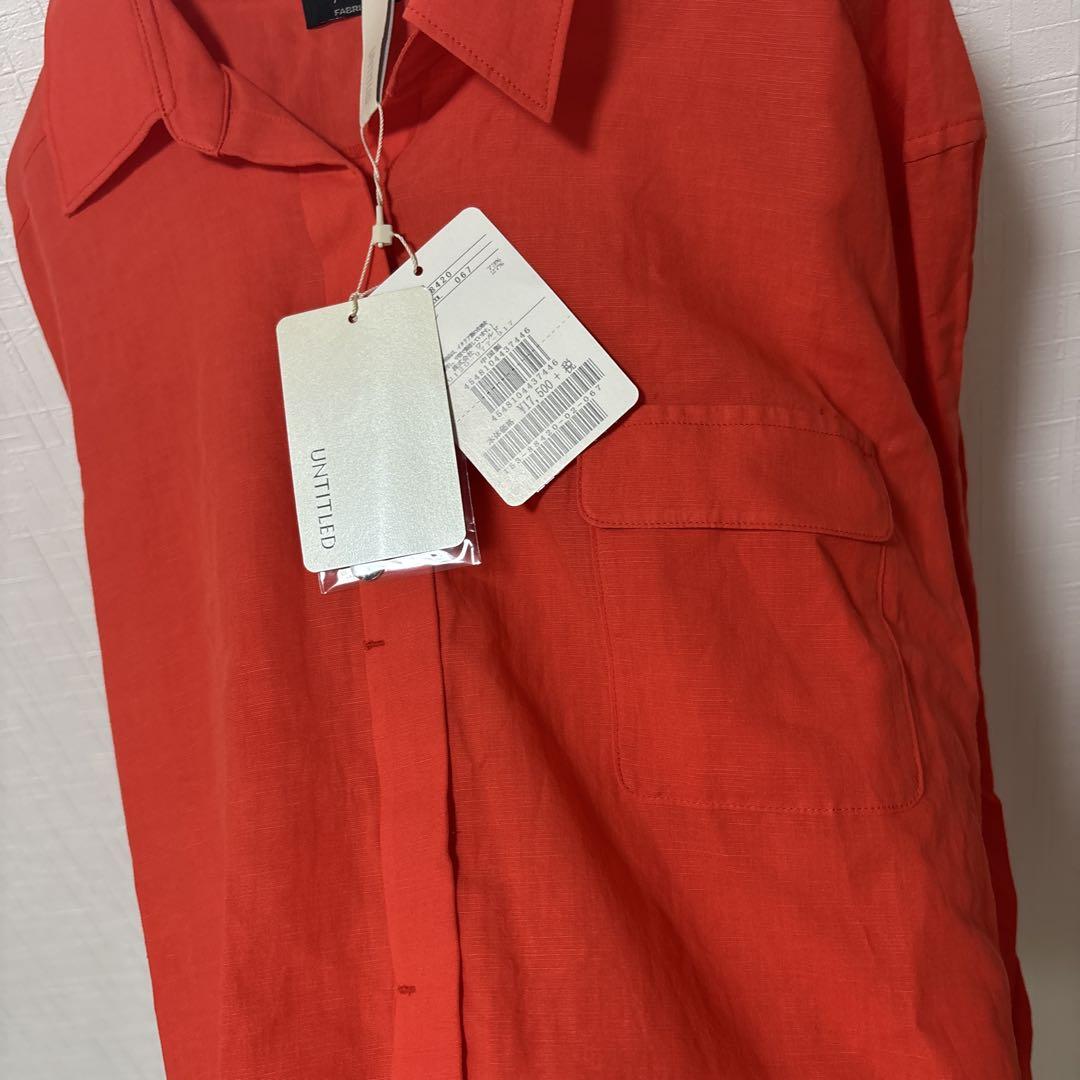 UNTITLED アンタイトル】コットンリネンシャツ 新品タグ付き