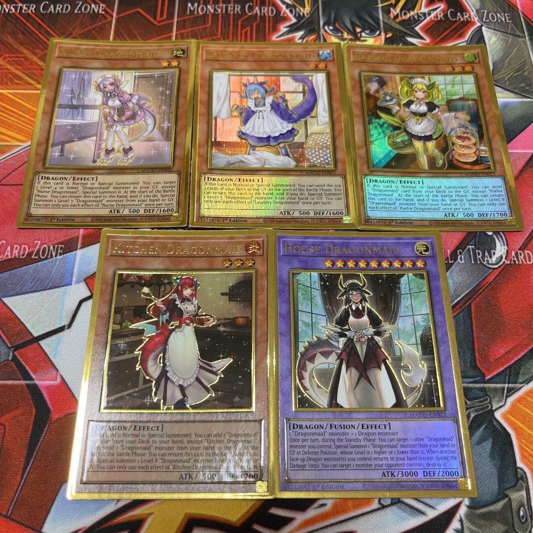 遊戯王【英語版】ドラゴンメイド プレゴル 15枚セット‼️ 遊戯王【英語版】ドラゴンメイド プレゴル 5枚セット