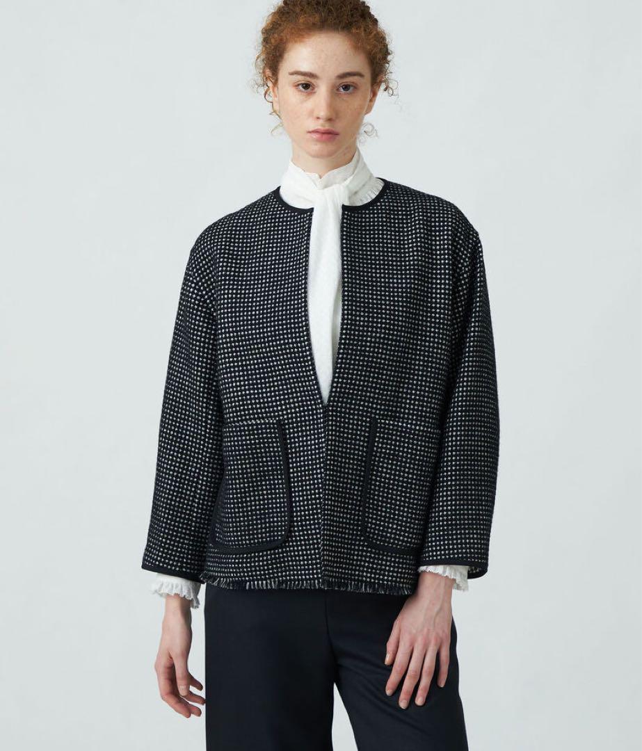 Ballsey ワッフルツイードノーカラージャケット