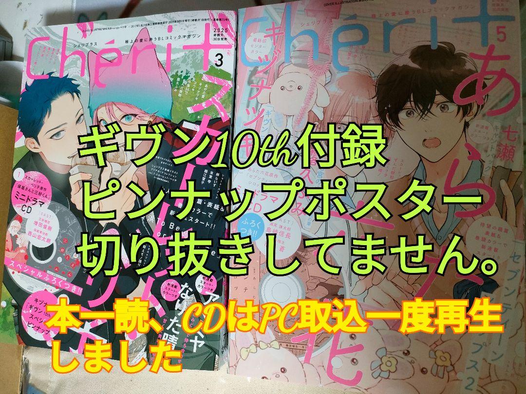 ギヴン海へ特典★トートバッグセット★ギヴン10th最終回シェリプラスピンナップ付