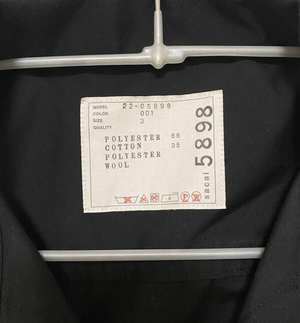 Sacai Suiting Mix Dress サカイ ドレス 2022ss