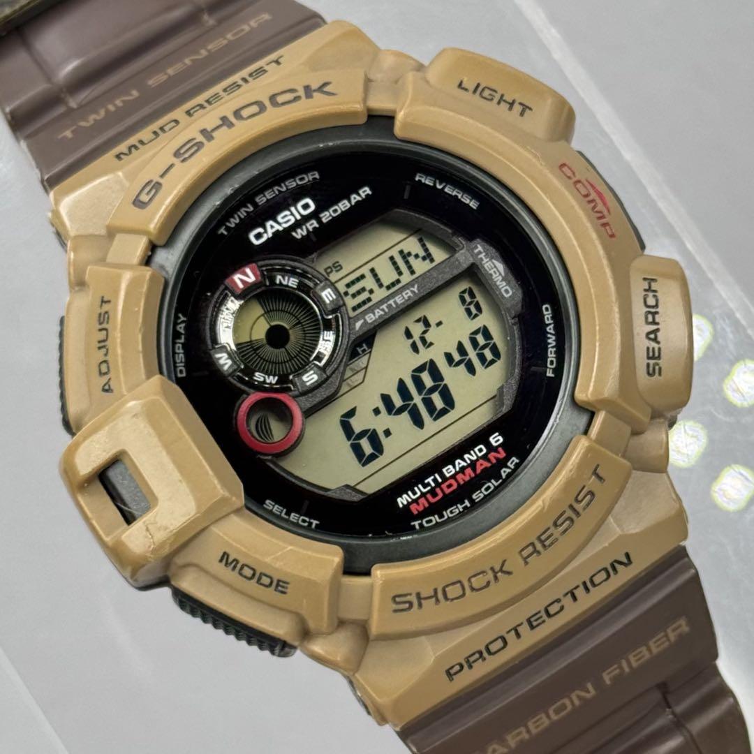 美品 G-SHOCK GW-9300ER マッドマン 電波ソーラー 限定カラー