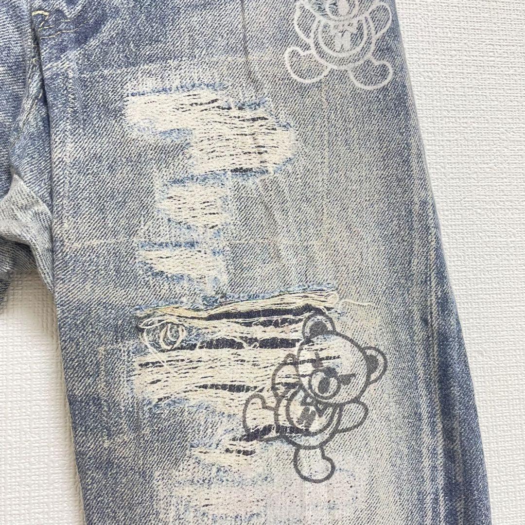 soleil様  ヒステリックグラマー ファックベア 薄手 転写レギンス