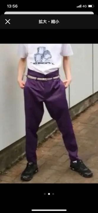 avalone スラックスパンツ パープル