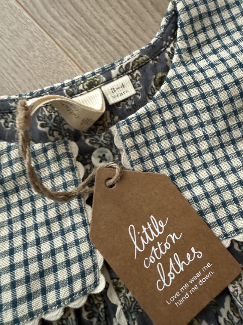 値下げ⭐︎新品✳︎little cotton clothes✳︎3-4y✳︎セットアップ