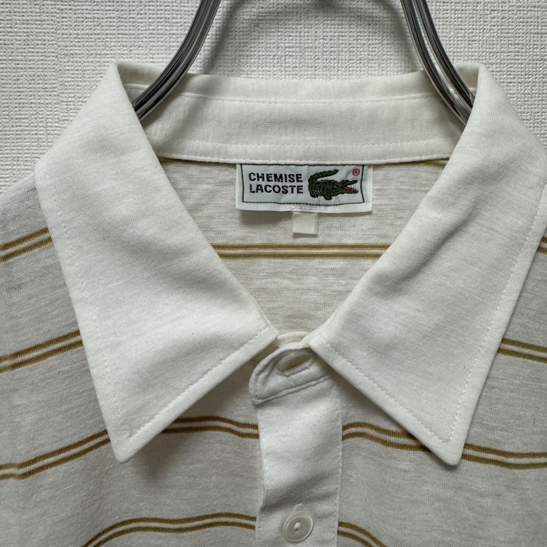 CHEMISE LACOSTE ラコステ ポロシャツ 半袖 ボーダー しましま