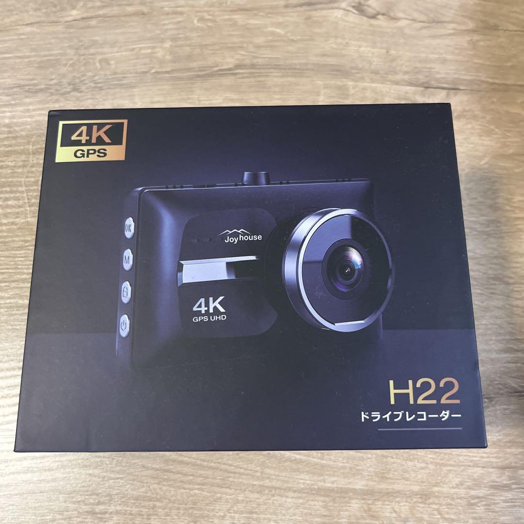 【新品未使用】4K 前後カメラ GPS ドライブレコーダー