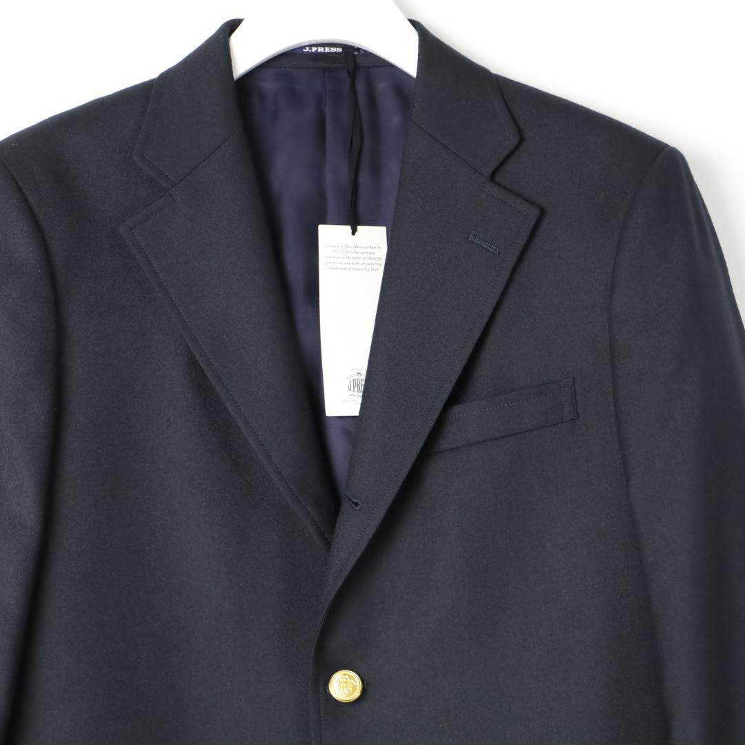 428② 新品◆ ジェイプレス 定番 ペピンメリノ 紺ブレザー ジャケット A4