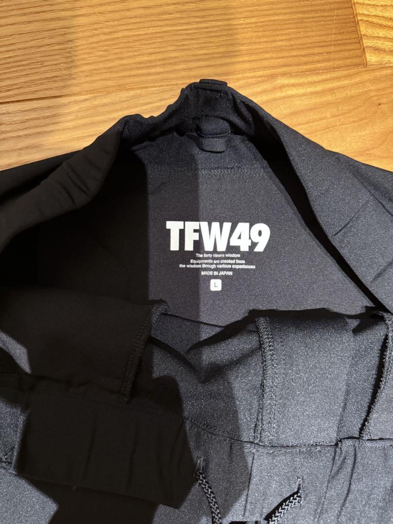 【国内配送】 美品】TFW49 ハイブリッドストレッチパンツ ブラック×イエロー L メンズウェア