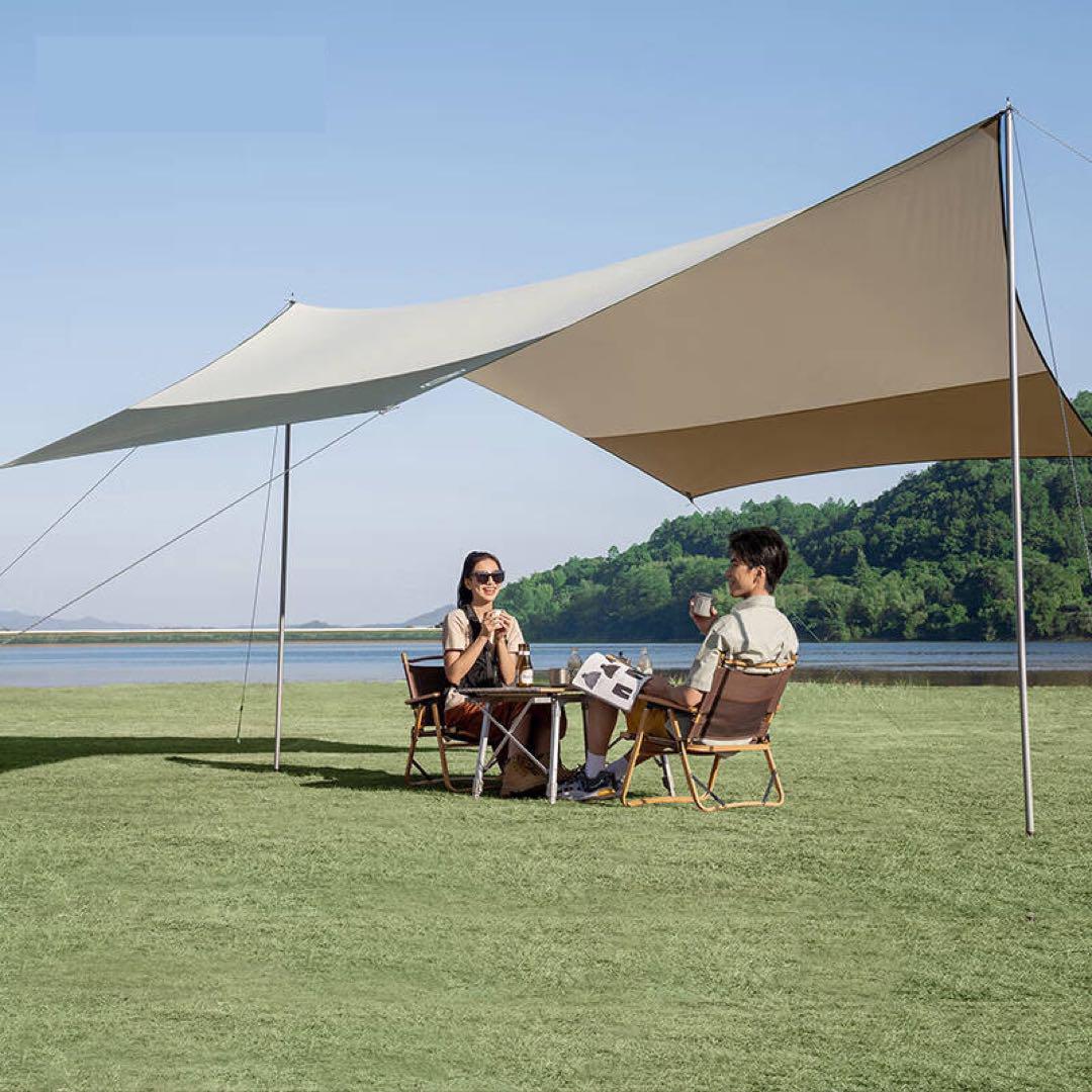 UPF50+ タープ 440cm x 440cm 4-6人用