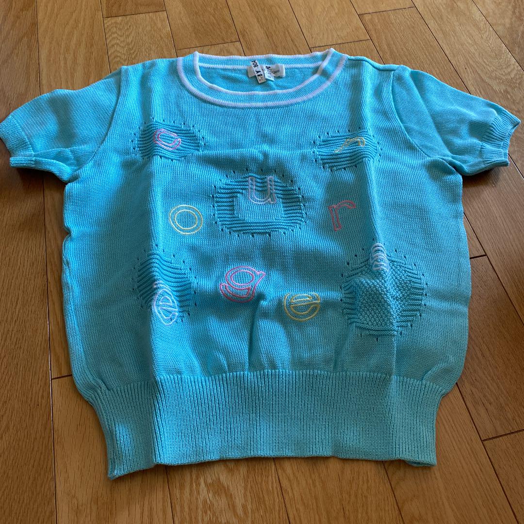 courreges21♡♡♡ニット　38 y2k クレージュ courreges 21 デカロゴ ビッグロゴ コットン100